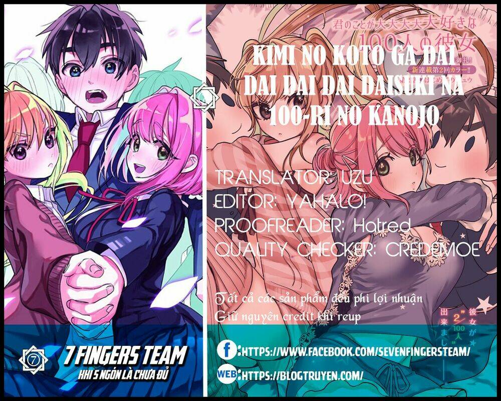 kimi no koto ga dai dai dai dai daisuki na 100-ri no kanojo chapter 8: chương đồ bơi yêu thích của mọi ng - Next chapter 9: các cặp đôi ở khu nghỉ dưỡng spa